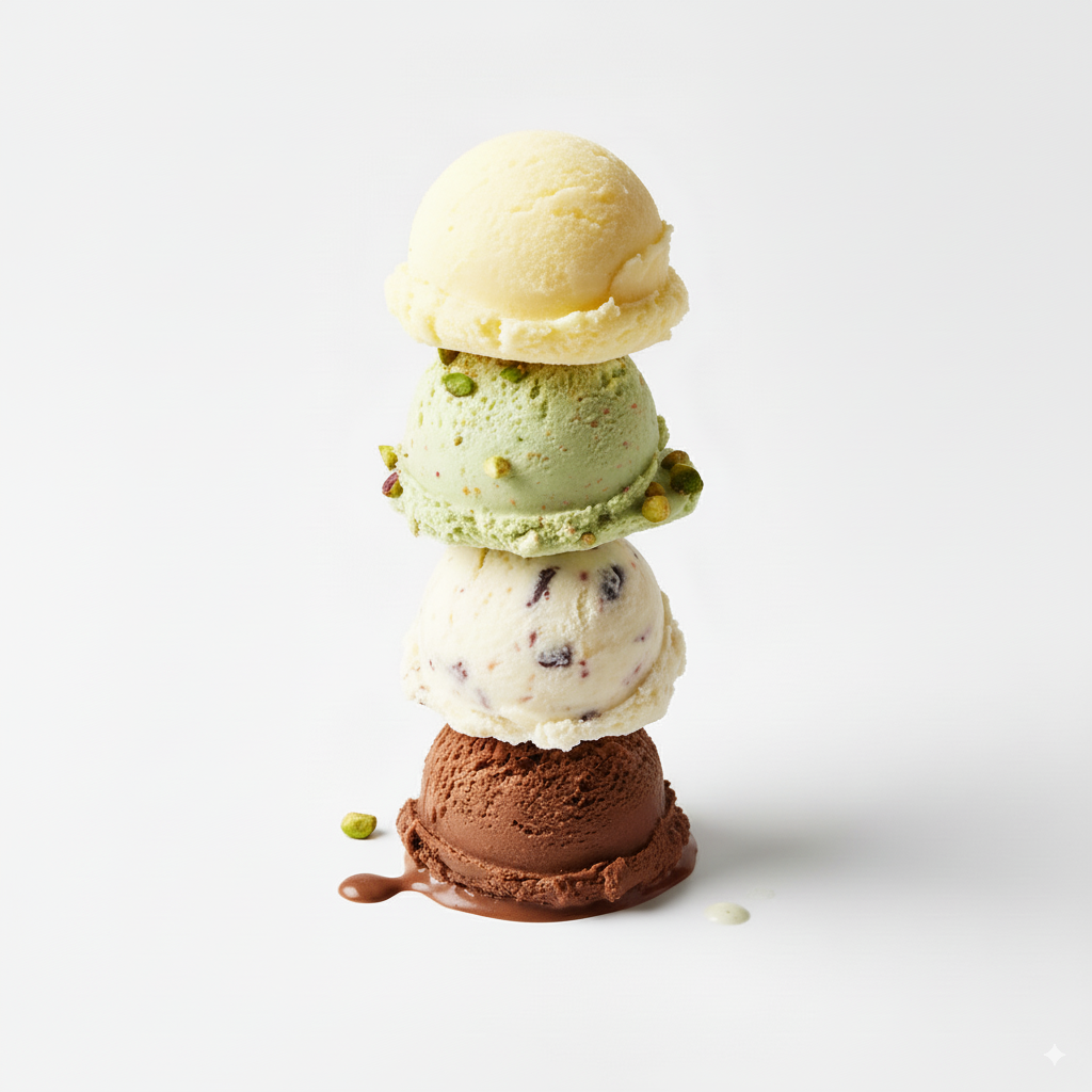 Bola de helado extra en panqueques